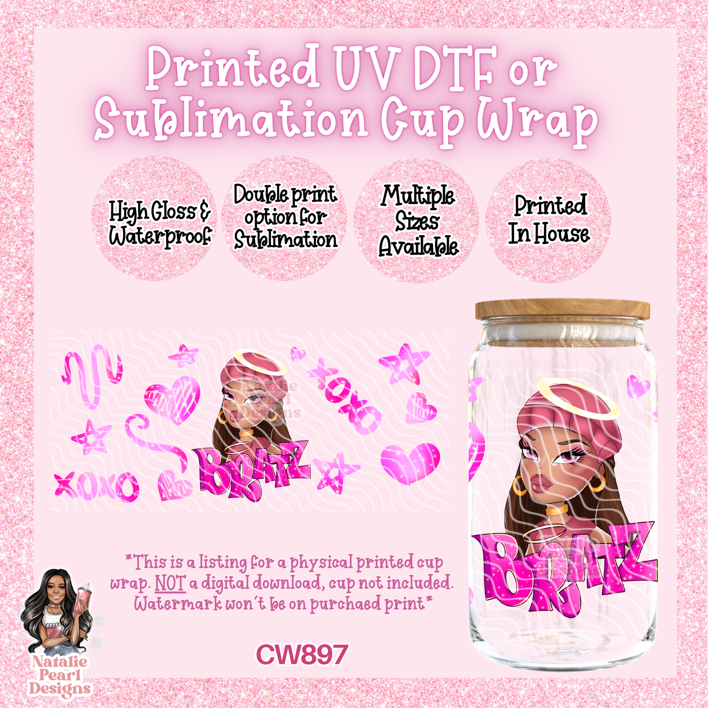 CW897 UV DTF/SUB Cup Wrap
