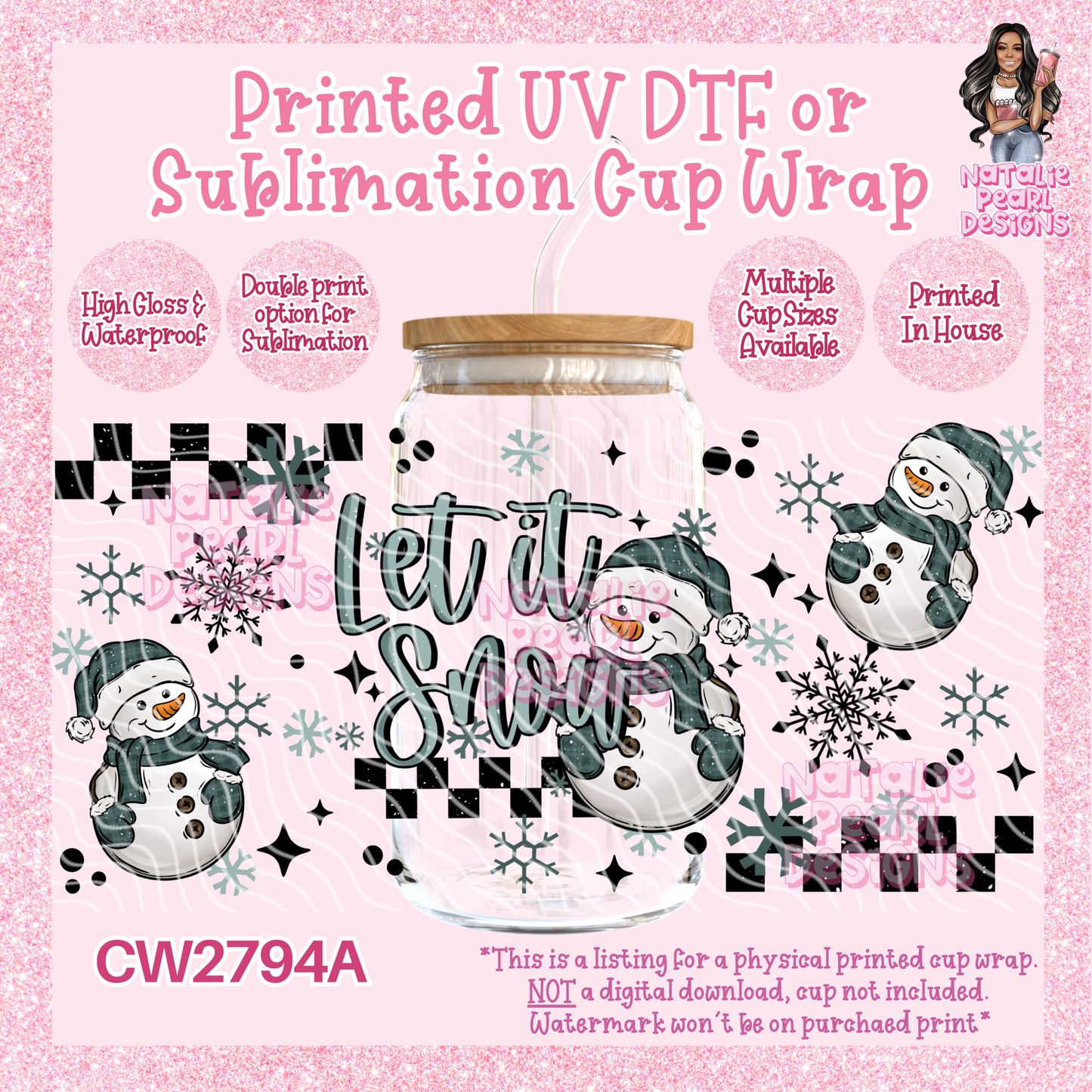 CW2794A UV DTF/SUB Cup Wraps
