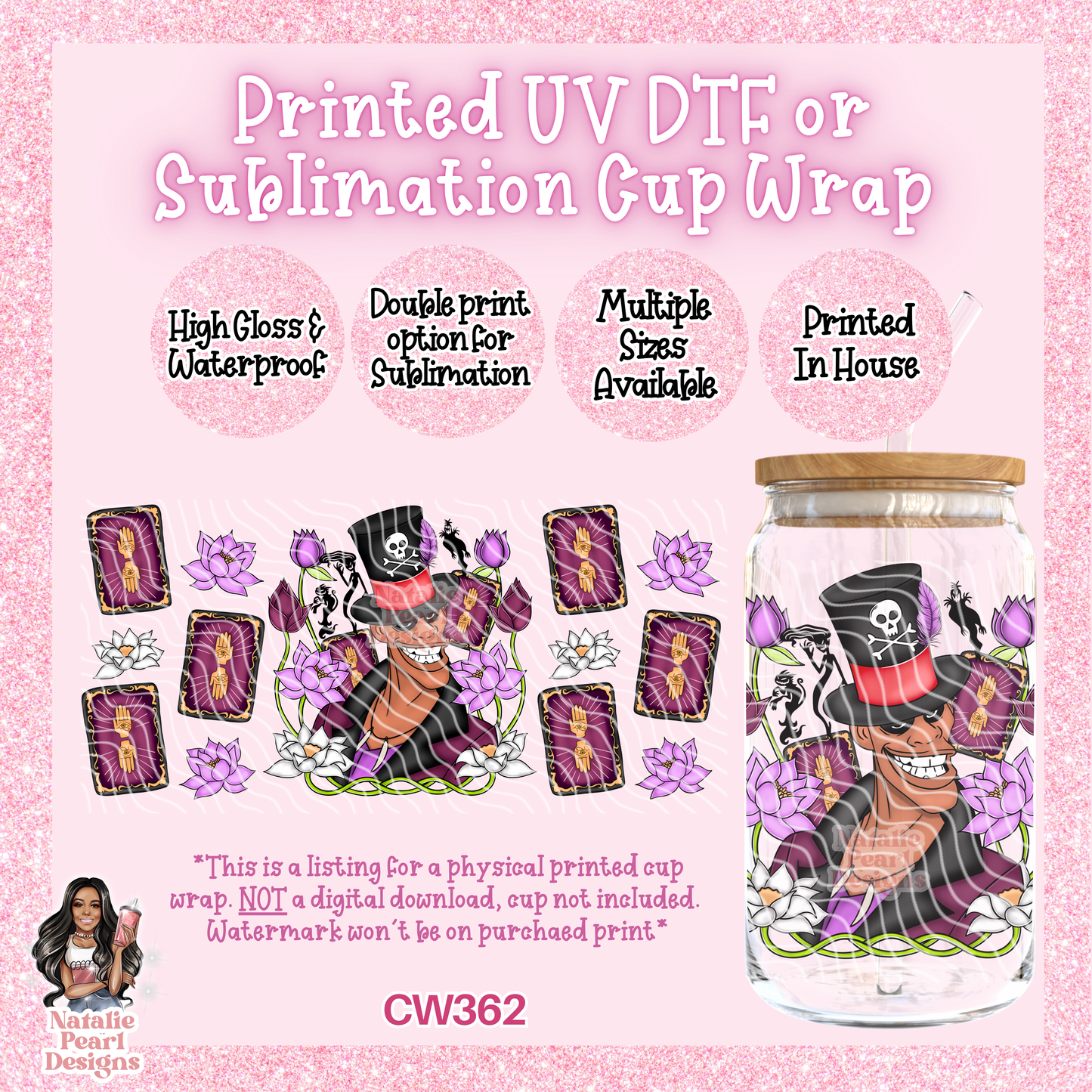 CW362 UV DTF/SUB Cup Wrap
