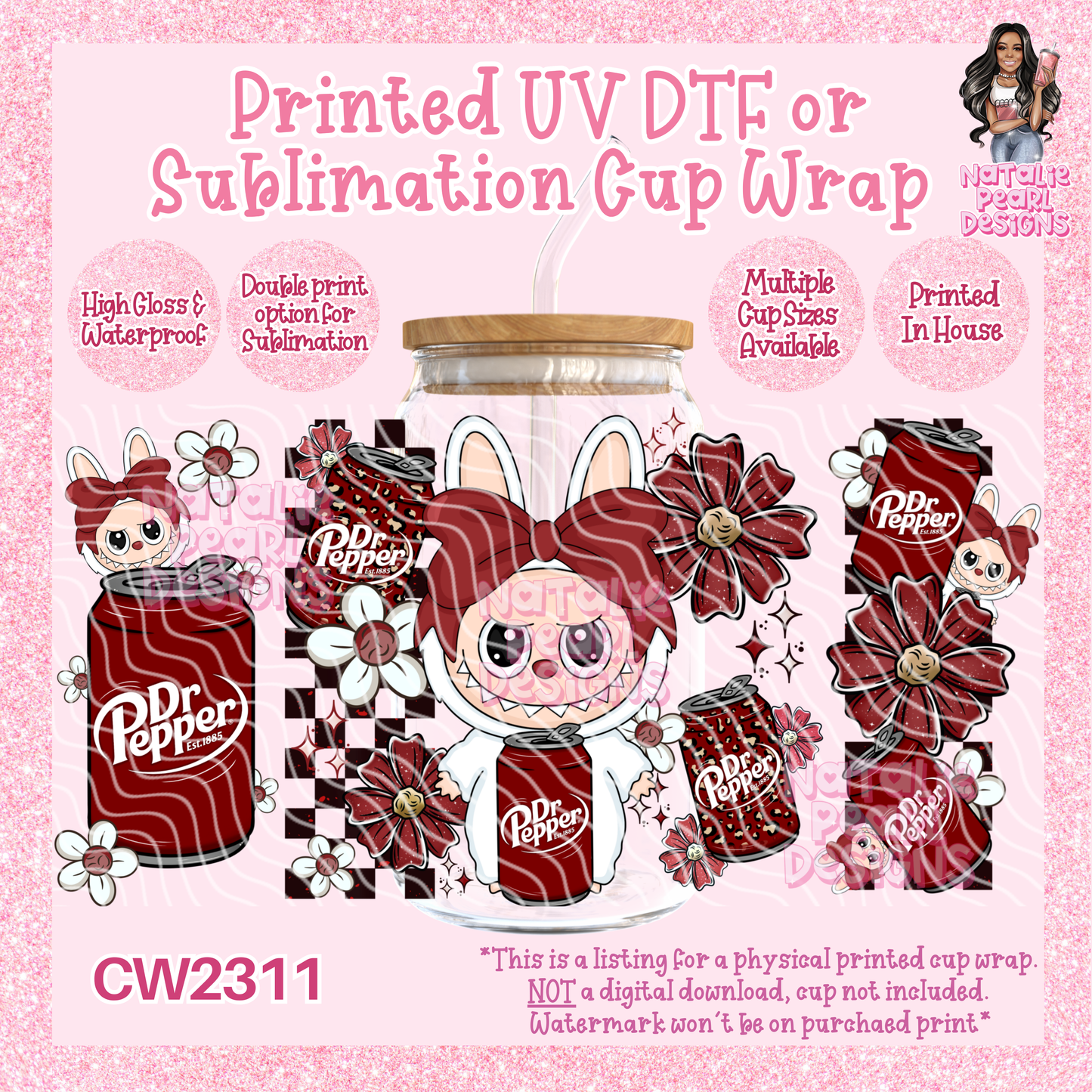 CW2311 UV DTF/SUB Cup Wraps