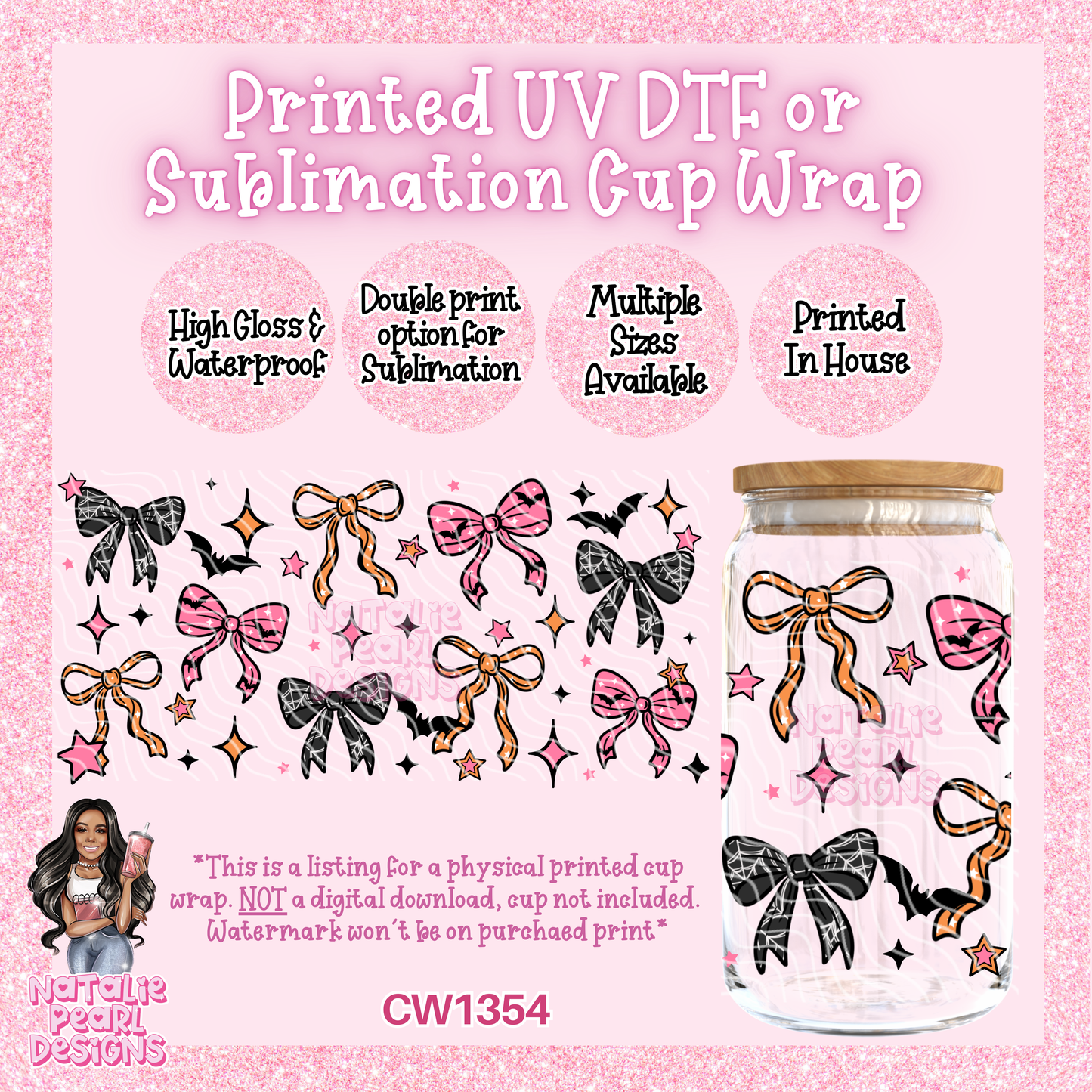 CW1354 UV DTF/SUB Cup Wrap