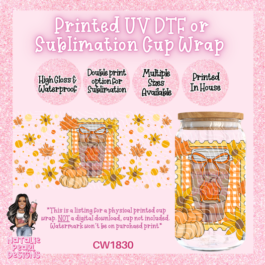 CW1830 UV DTF/SUB Cup Wraps