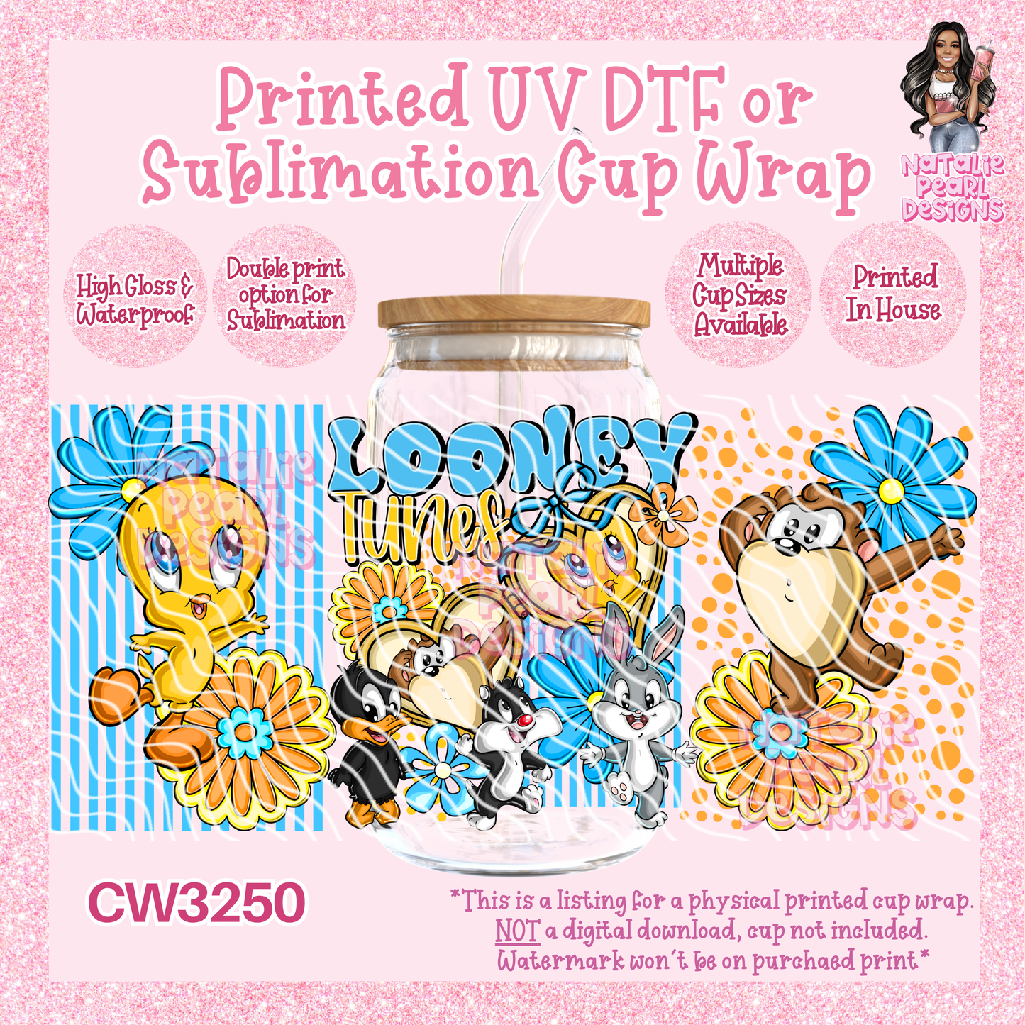 CW3250 UV DTF/SUB Cup Wraps