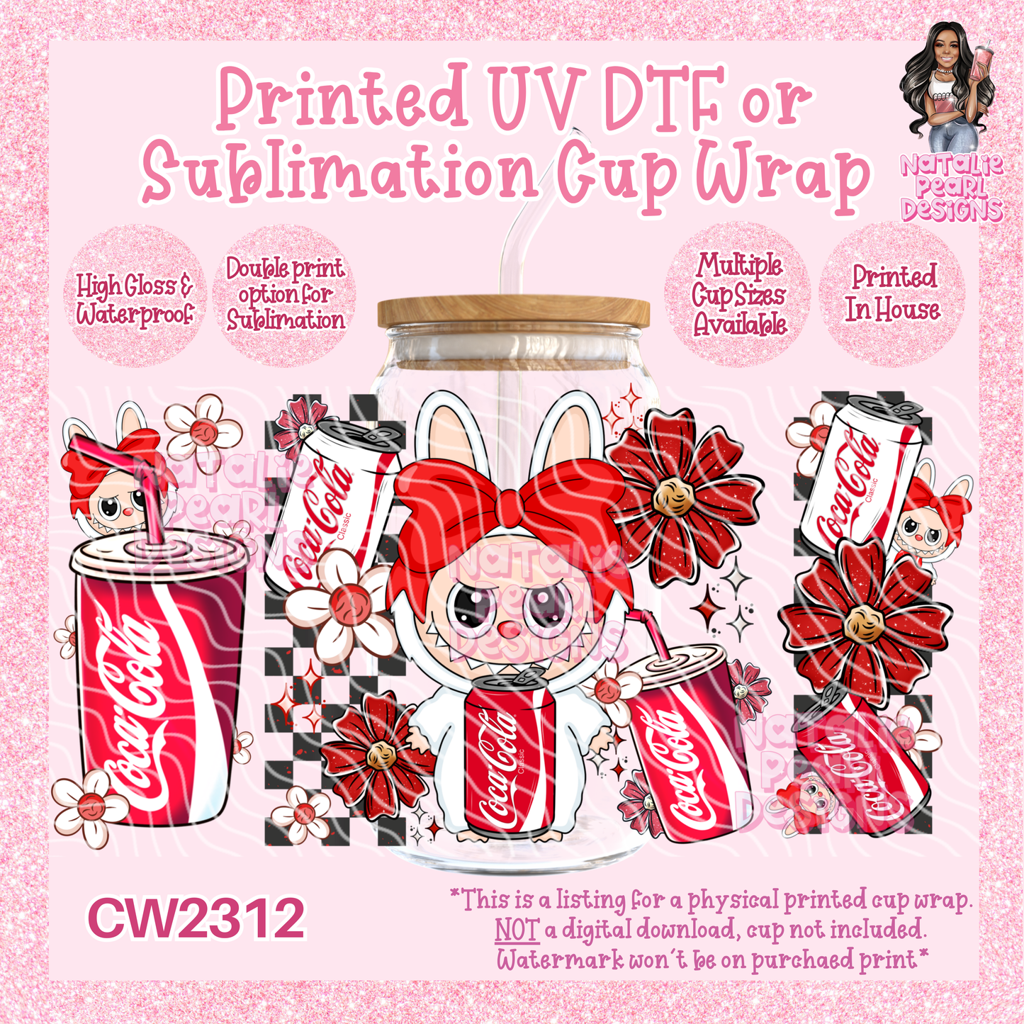 CW2312 UV DTF/SUB Cup Wraps