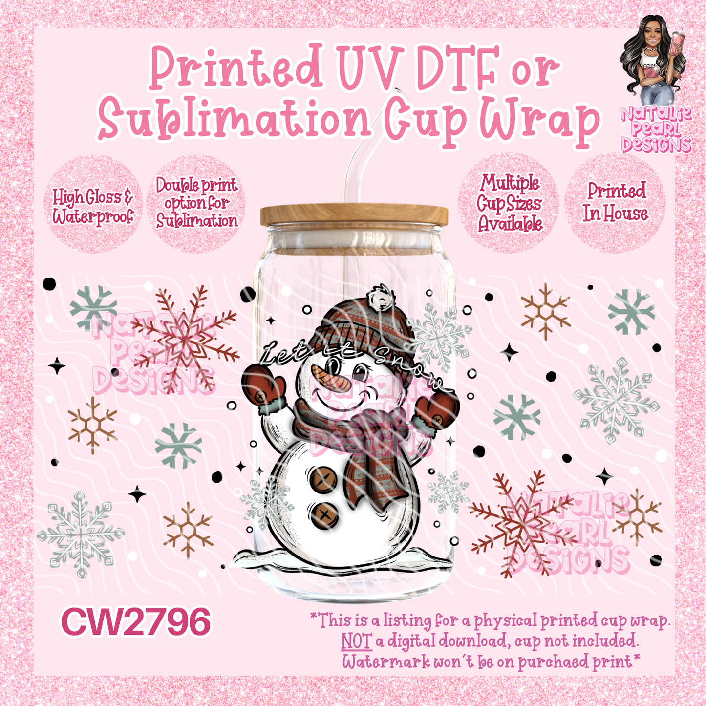 CW2796 UV DTF/SUB Cup Wraps
