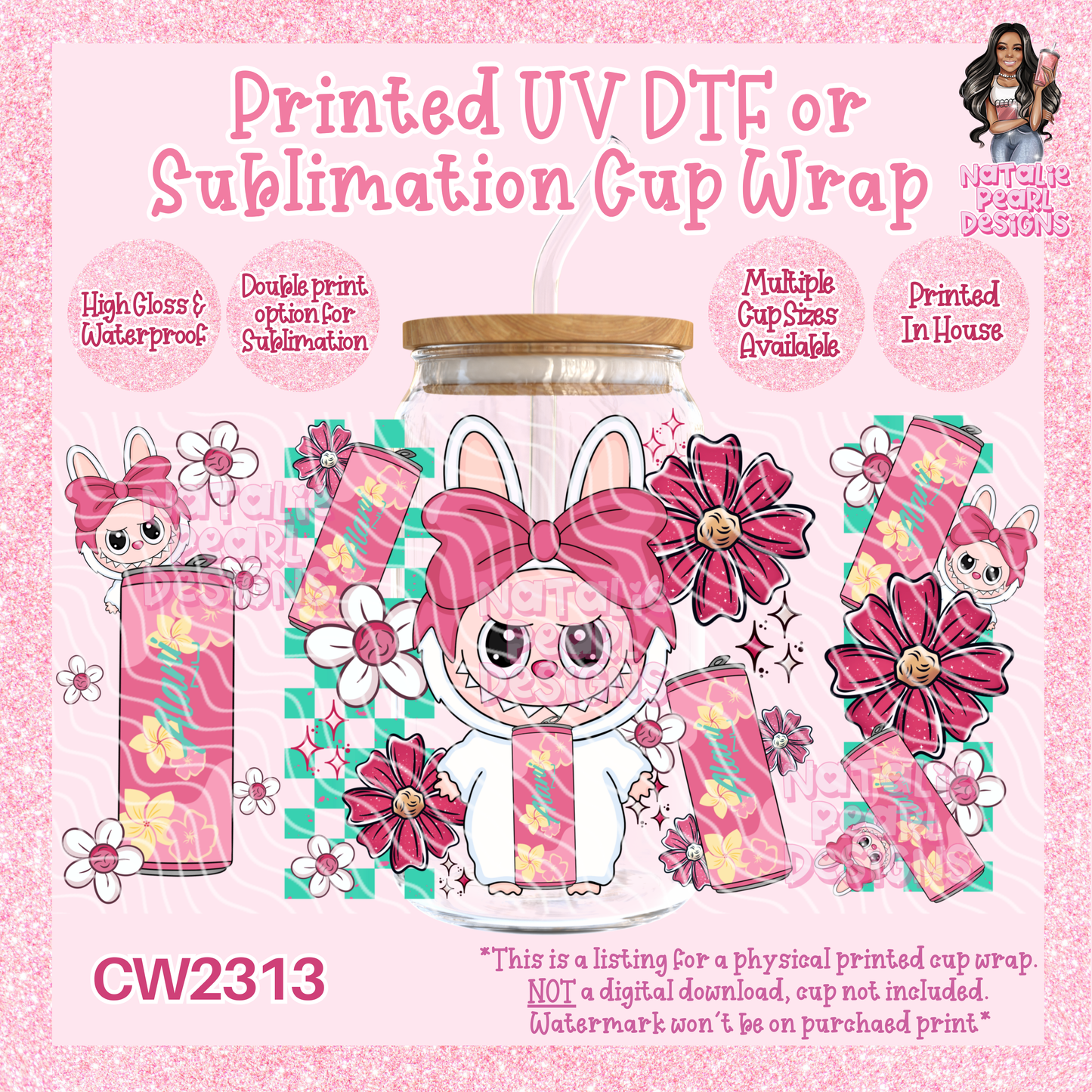 CW2313 UV DTF/SUB Cup Wraps