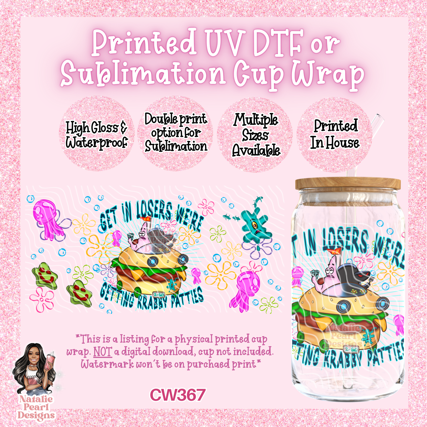 CW367 UV DTF/SUB Cup Wrap