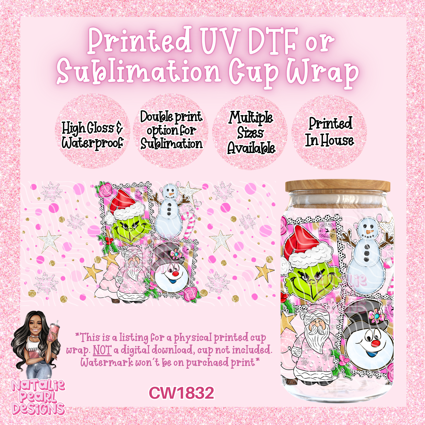 CW1832 UV DTF/SUB Cup Wraps