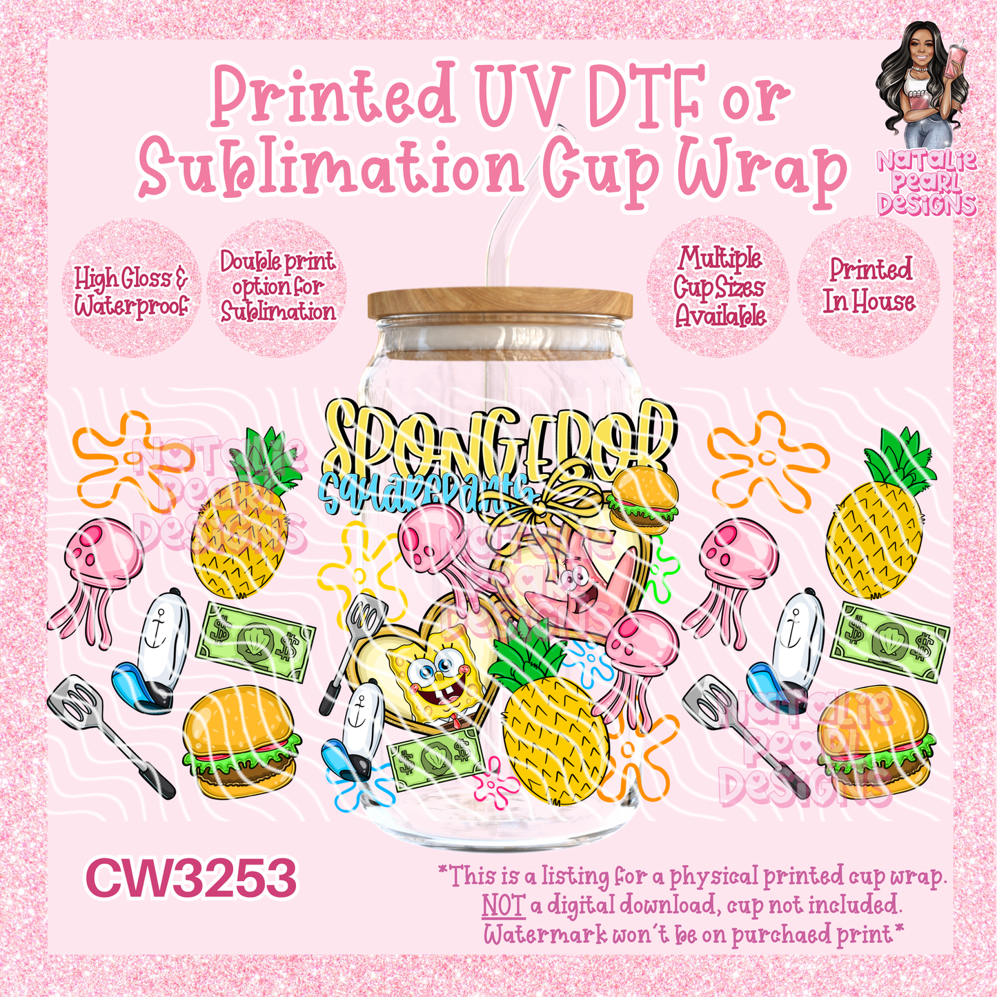 CW3253 UV DTF/SUB Cup Wraps