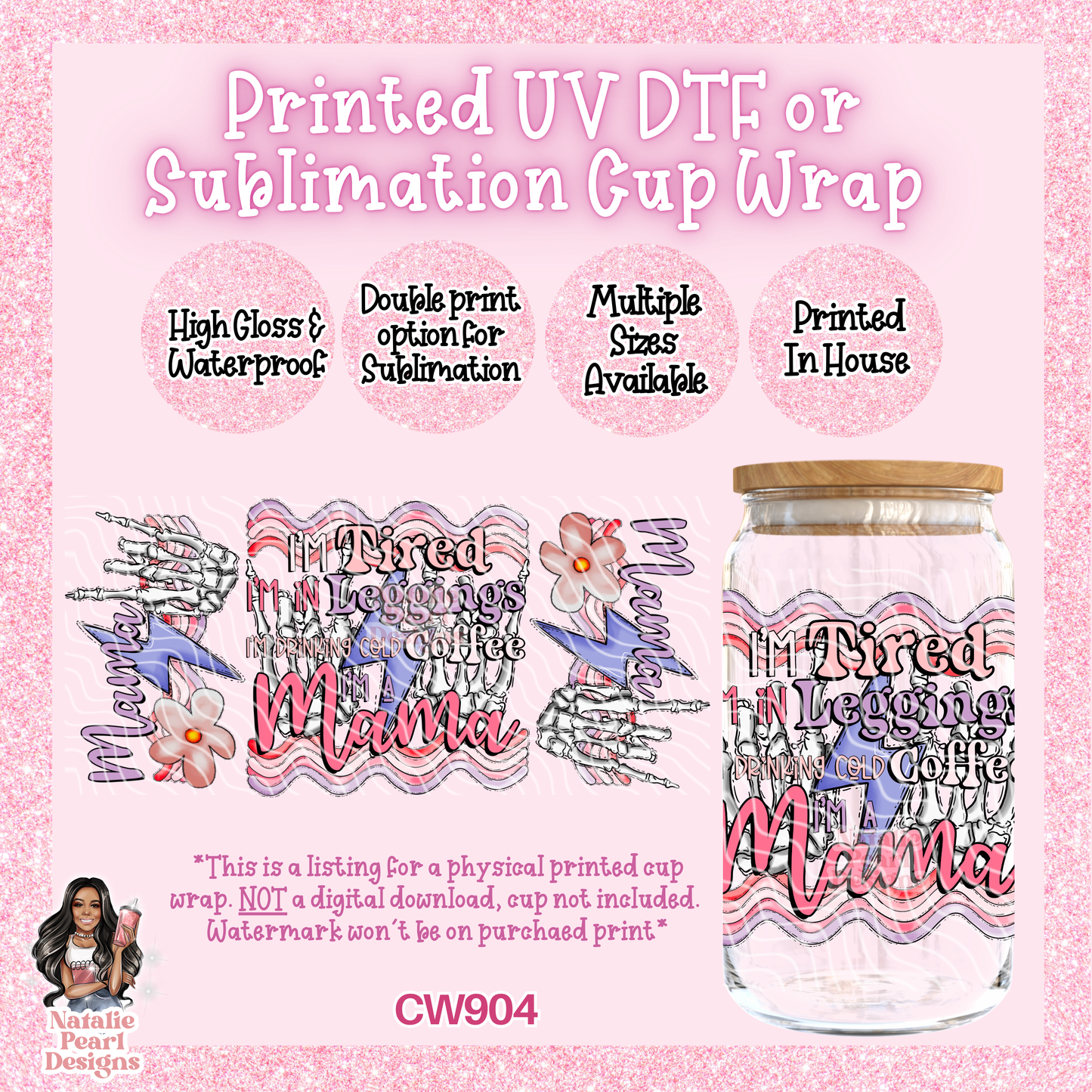 CW904 UV DTF/SUB Cup Wrap