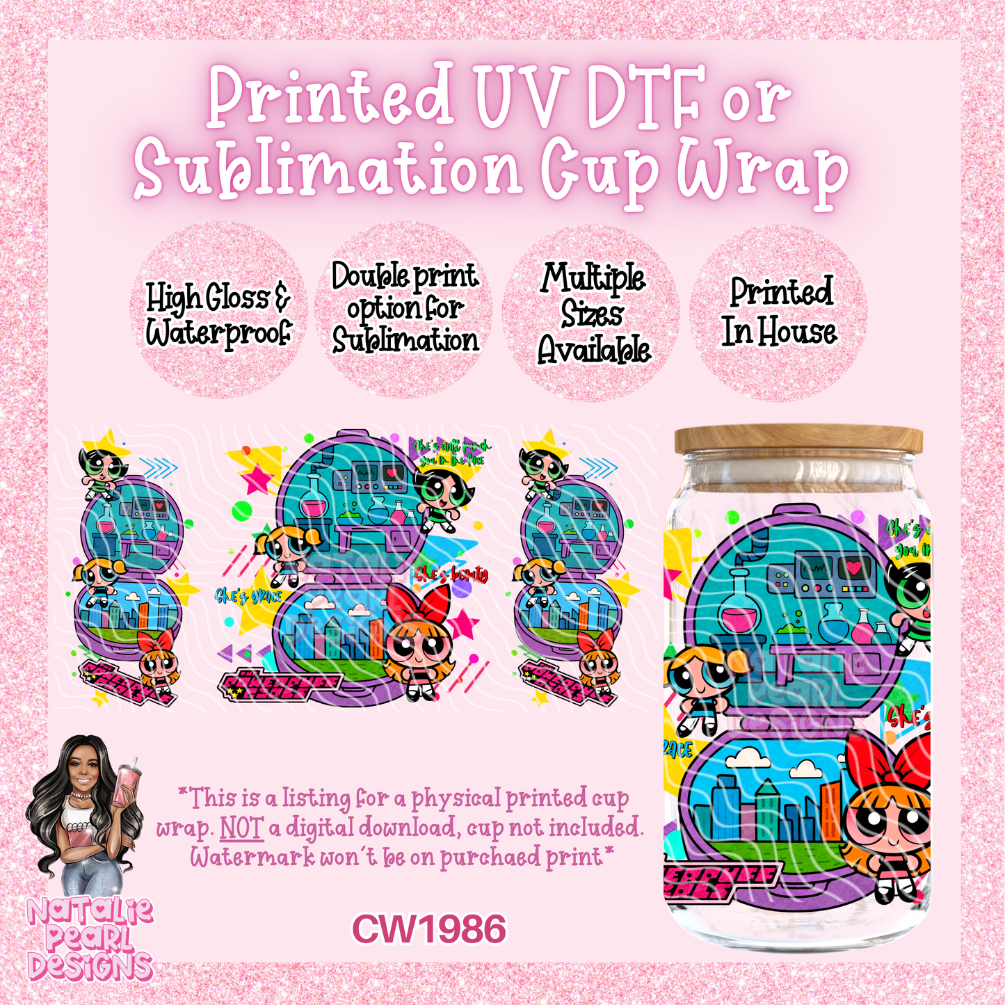 CW1986 UV DTF/SUB Cup Wraps