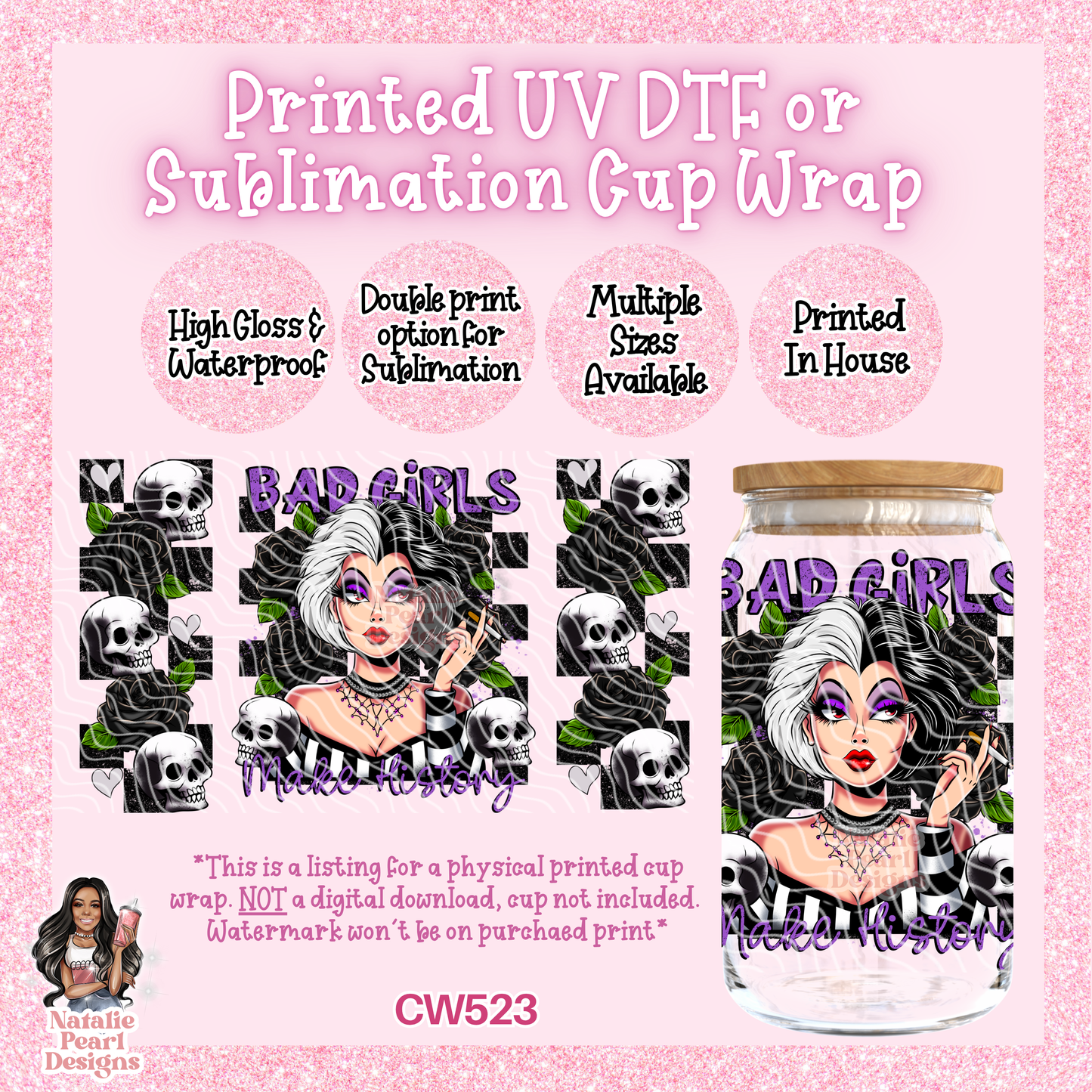 CW523 UV DTF/SUB Cup Wrap