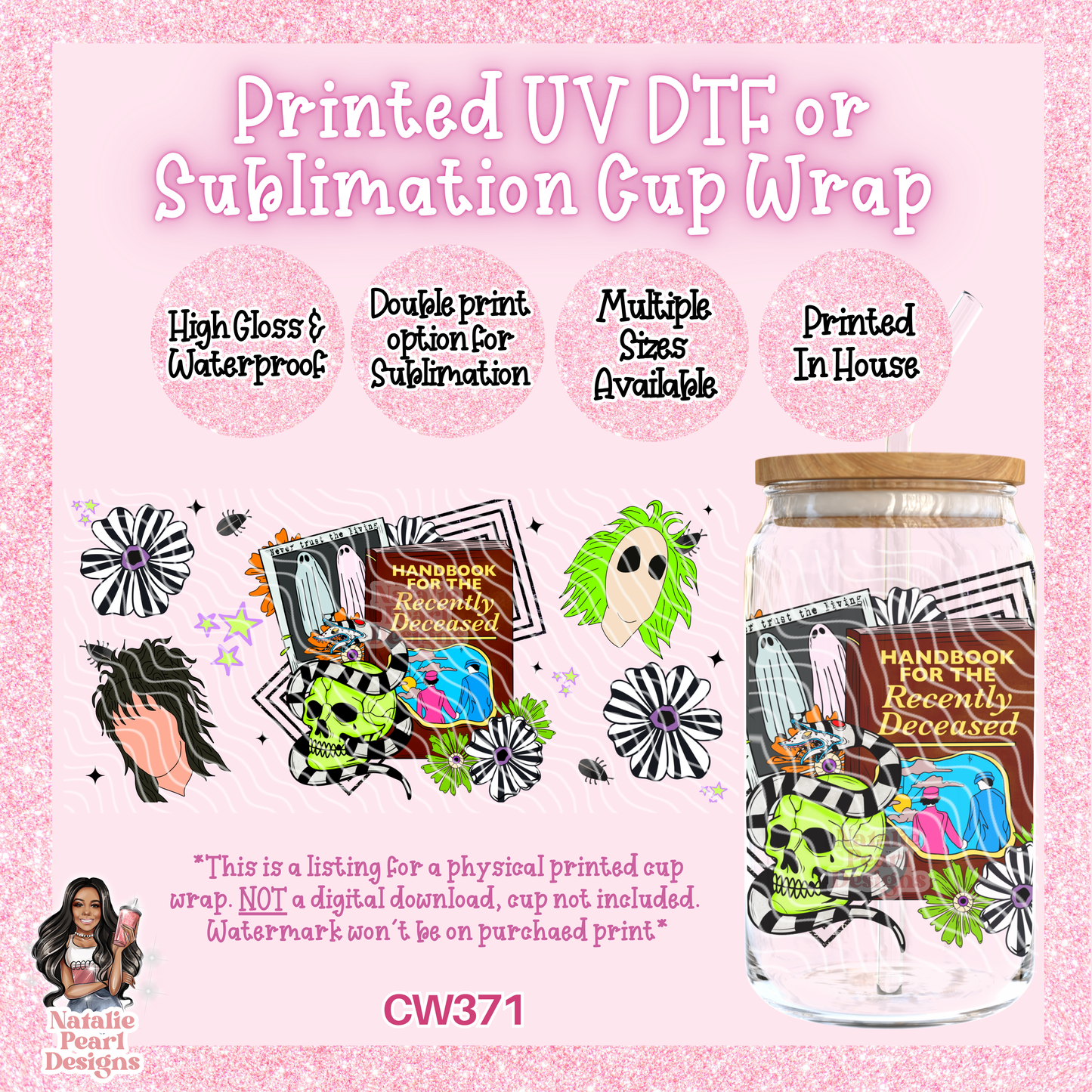 CW371 UV DTF/SUB Cup Wrap