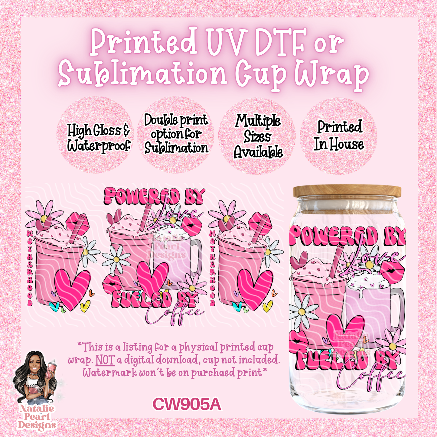 CW905A UV DTF/SUB Cup Wrap