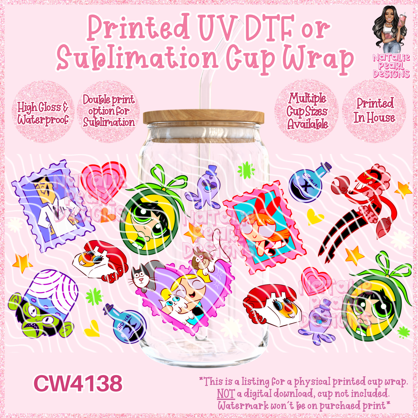 CW4138 UV DTF/SUB Cup Wraps