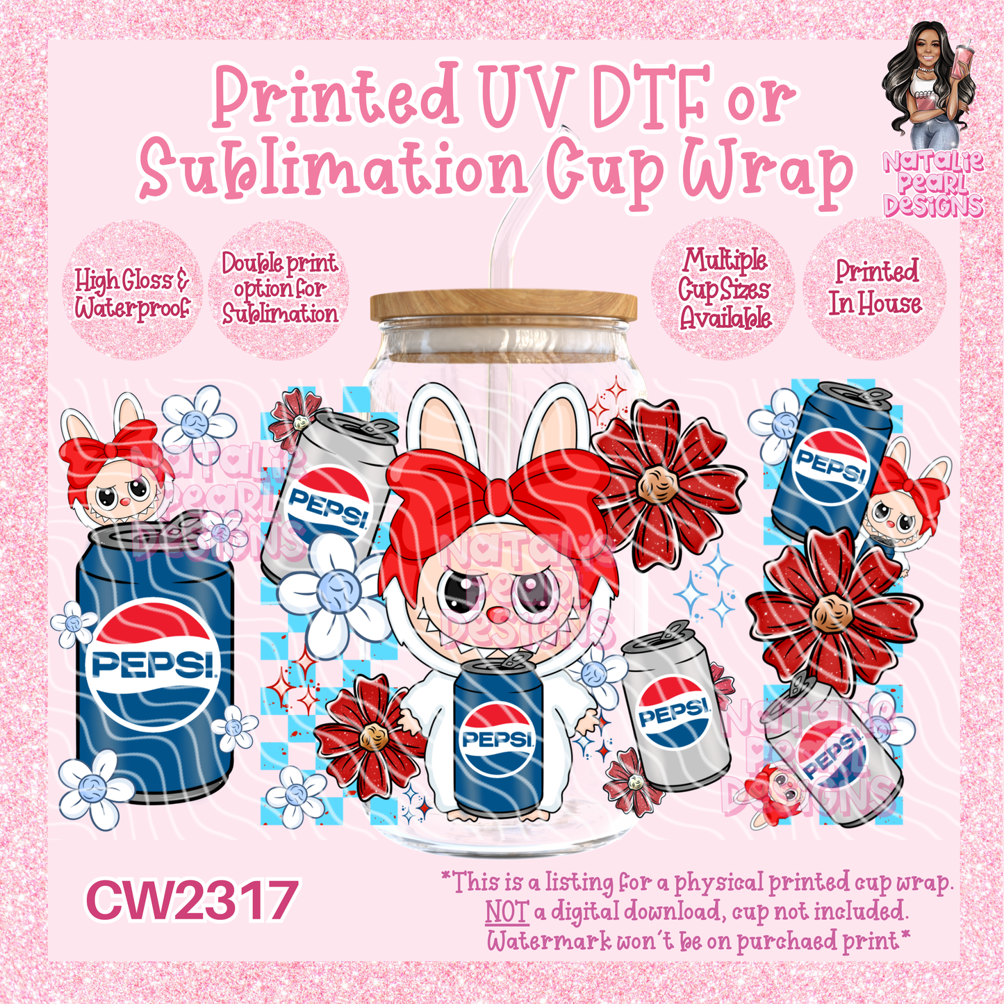 CW2317 UV DTF/SUB Cup Wraps