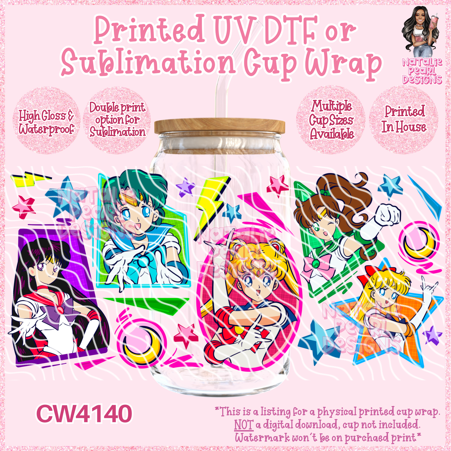 CW4140 UV DTF/SUB Cup Wraps