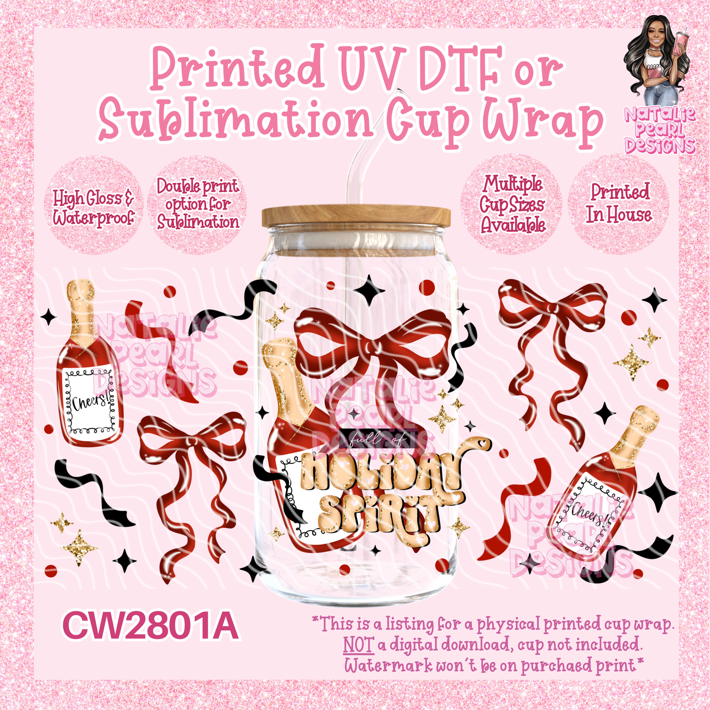 CW2801A UV DTF/SUB Cup Wraps