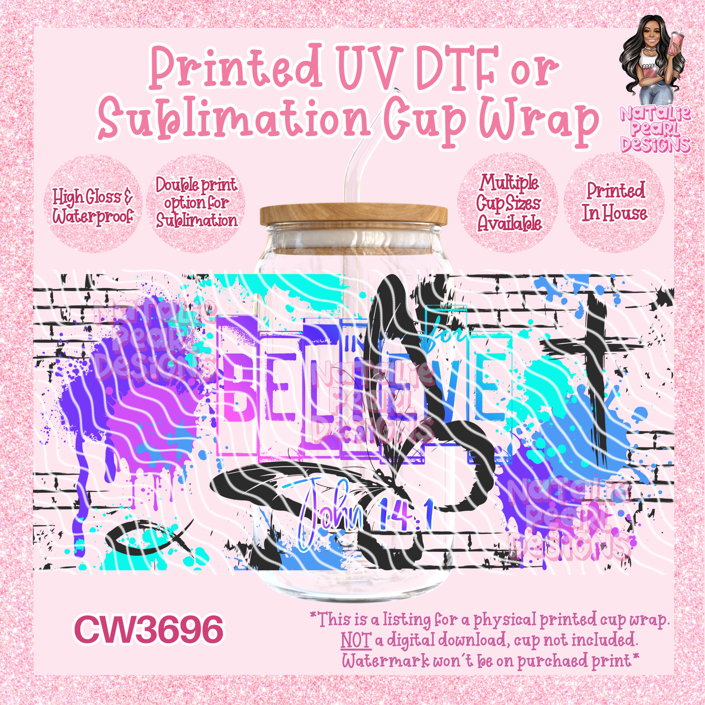 CW3696 UV DTF/SUB Cup Wraps
