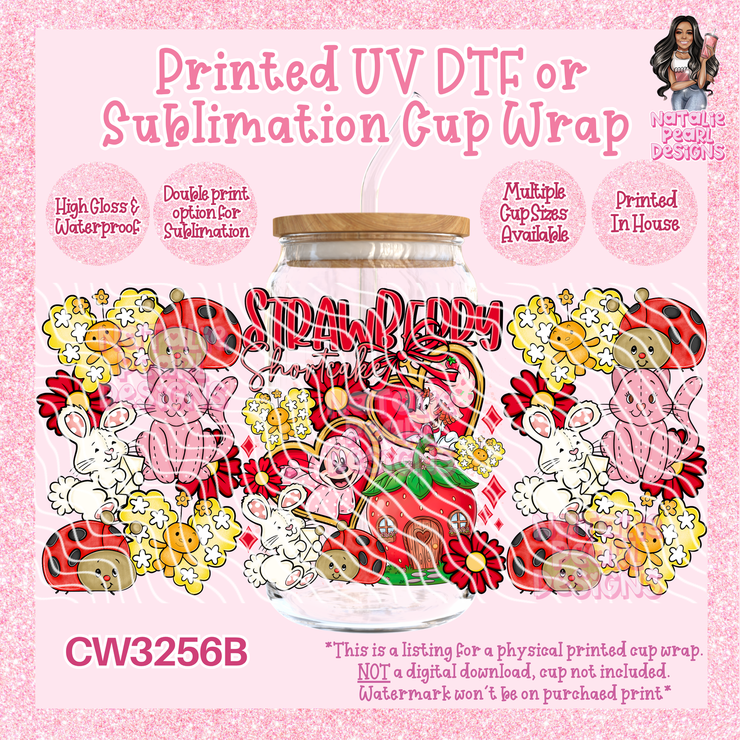 CW3256B UV DTF/SUB Cup Wraps