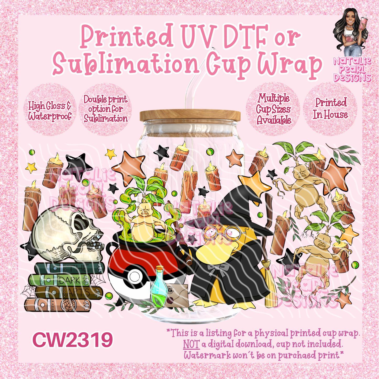 CW2319 UV DTF/SUB Cup Wraps