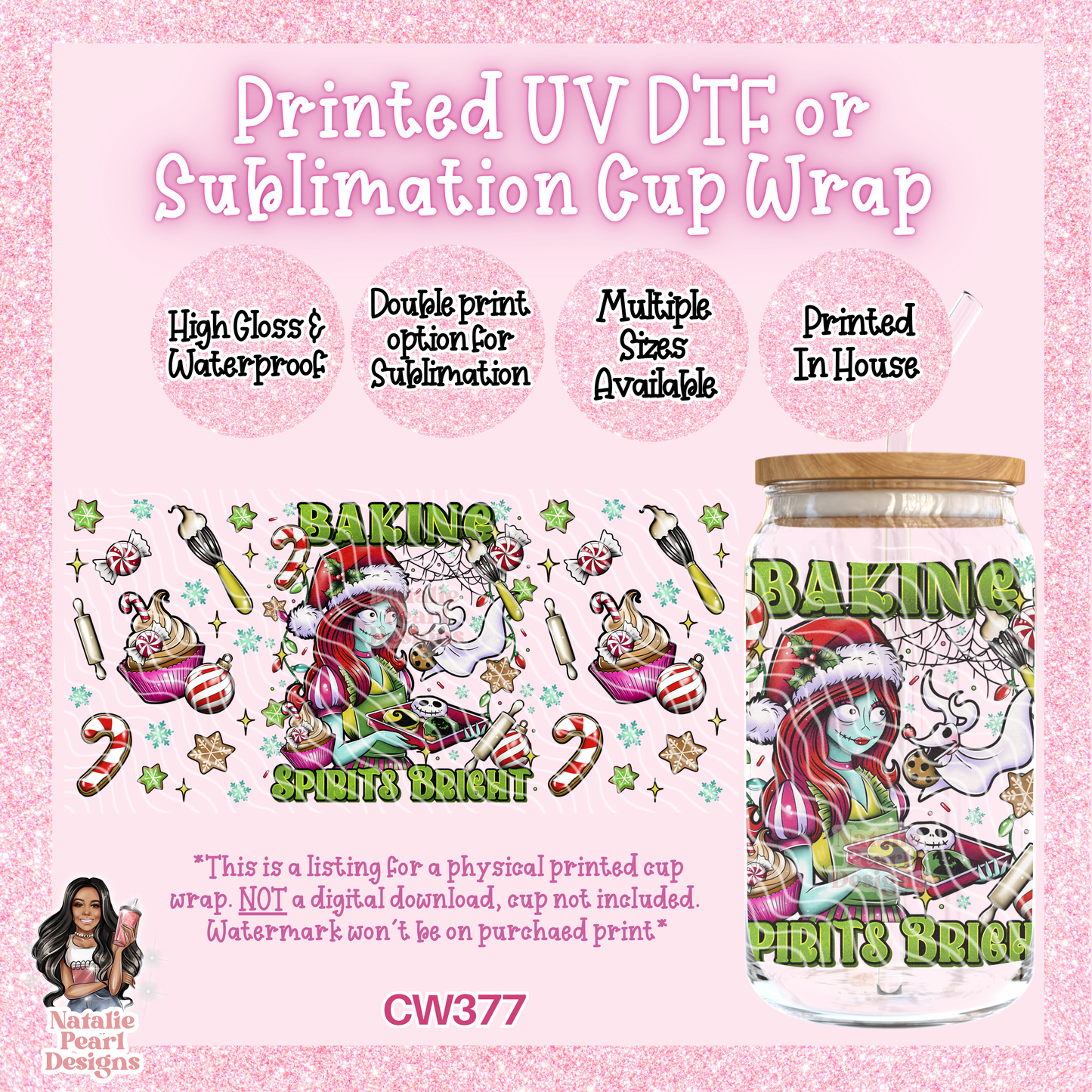 CW377 UV DTF/SUB Cup Wrap