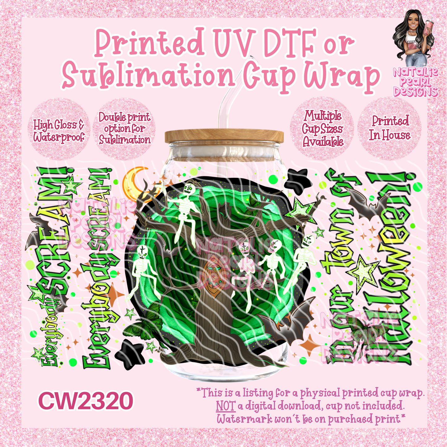 CW2320 UV DTF/SUB Cup Wraps