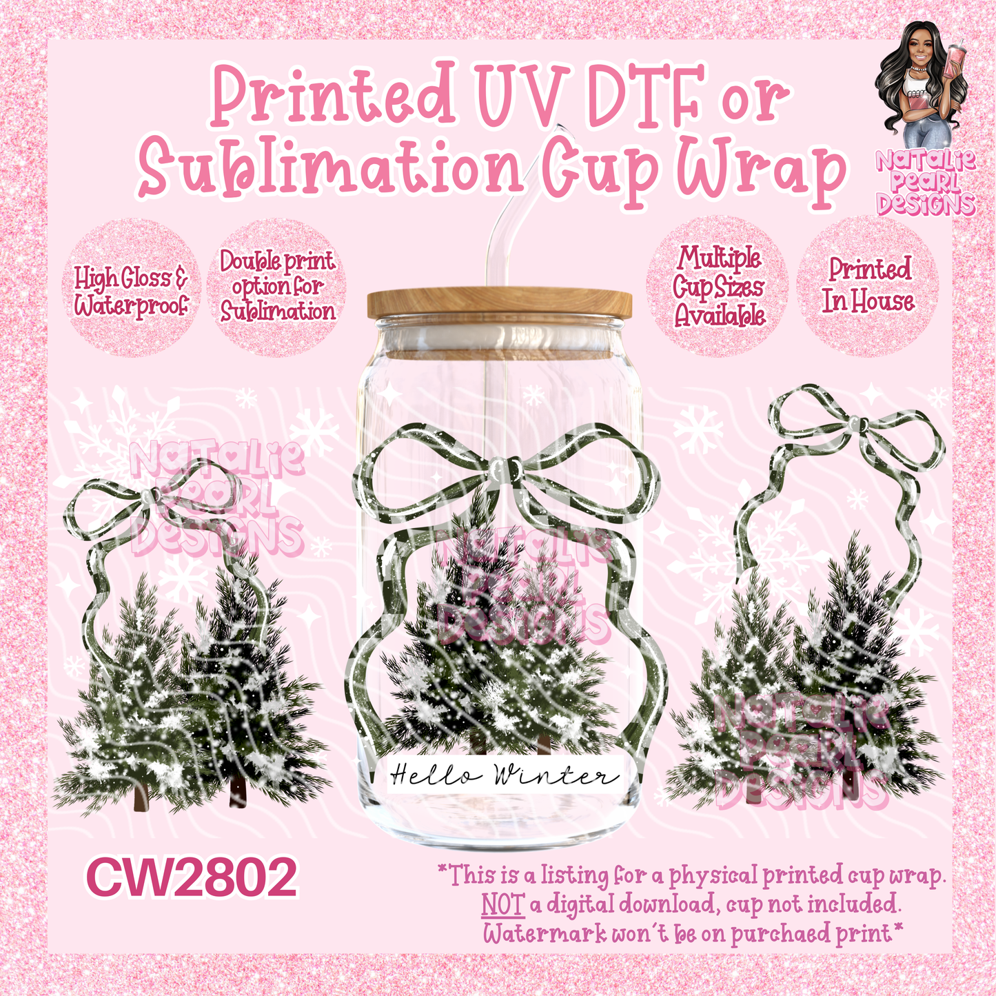 CW2802 UV DTF/SUB Cup Wraps