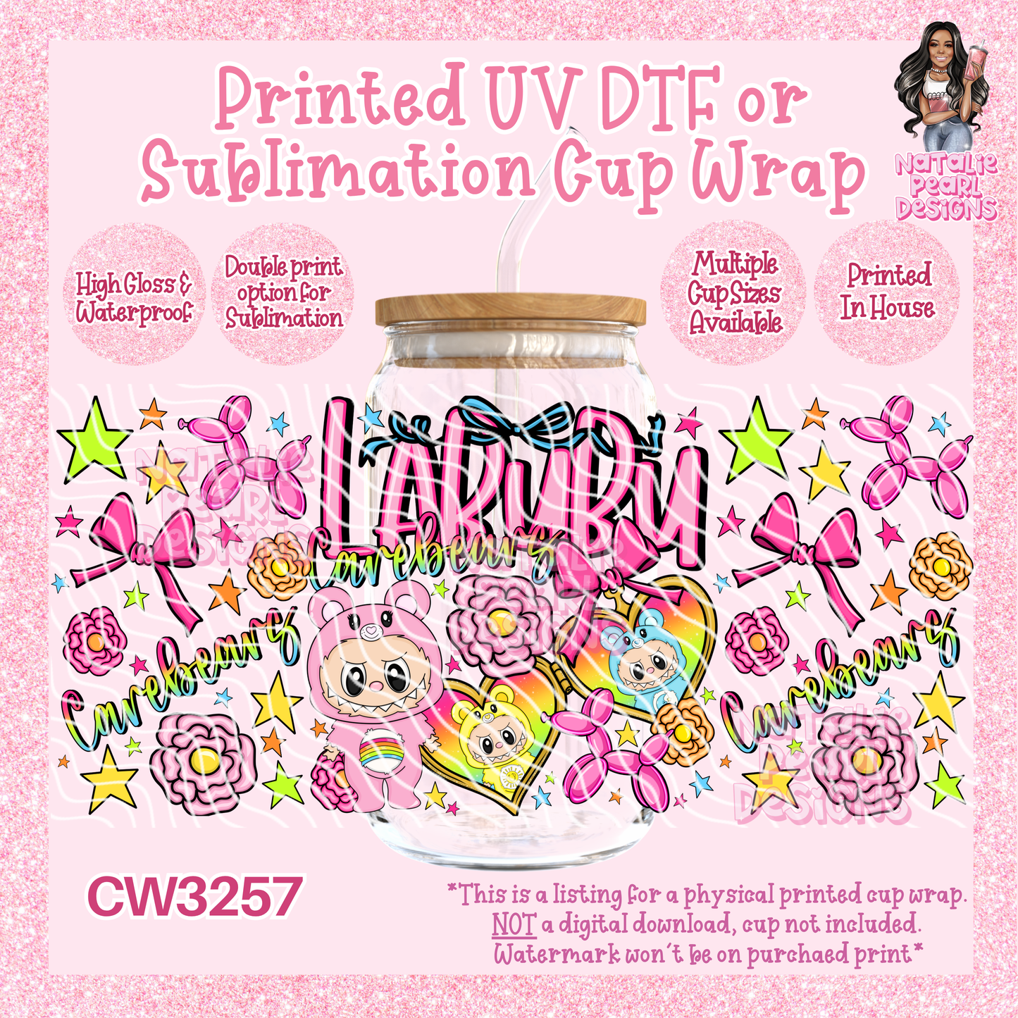 CW3257 UV DTF/SUB Cup Wraps