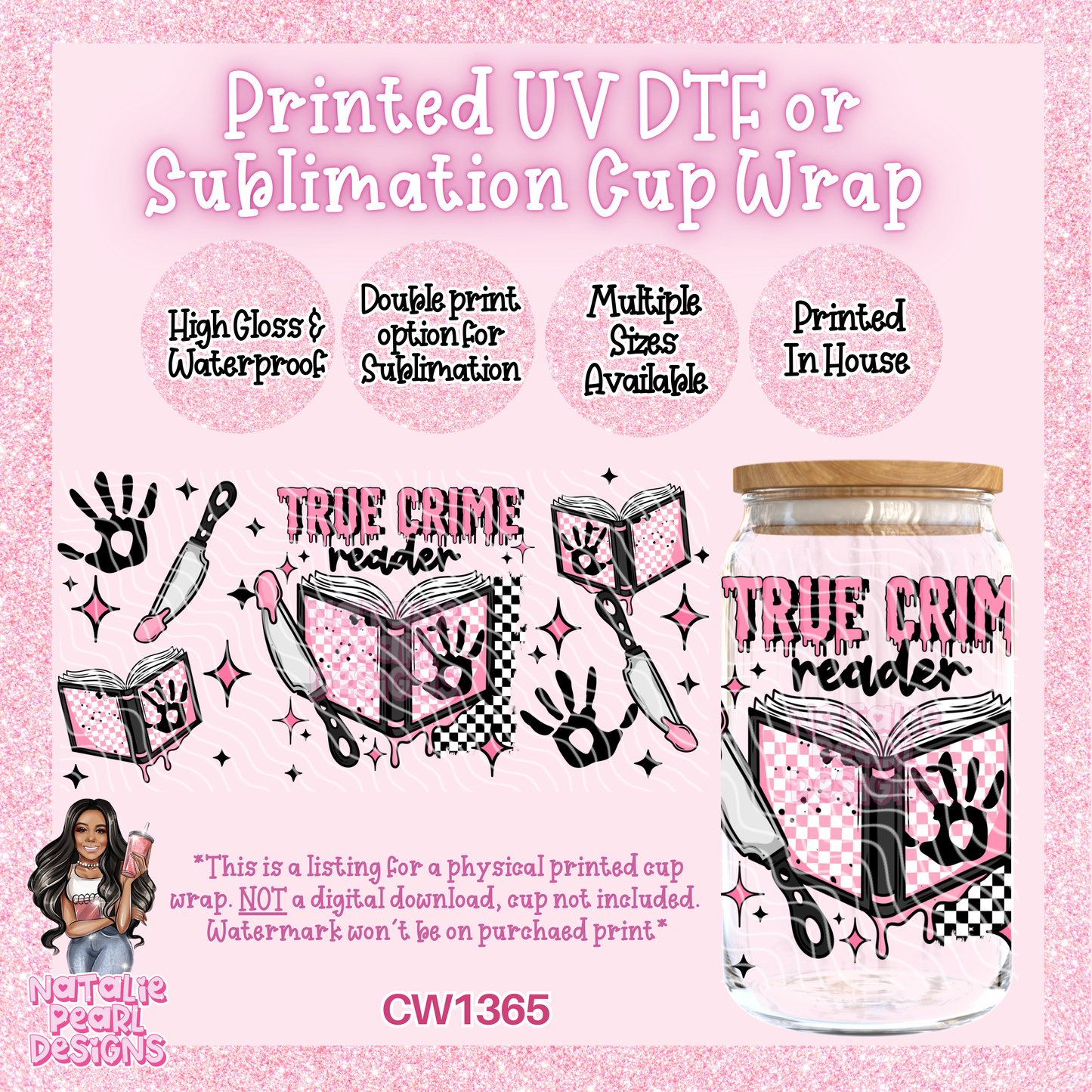 CW1365 UV DTF/SUB Cup Wrap