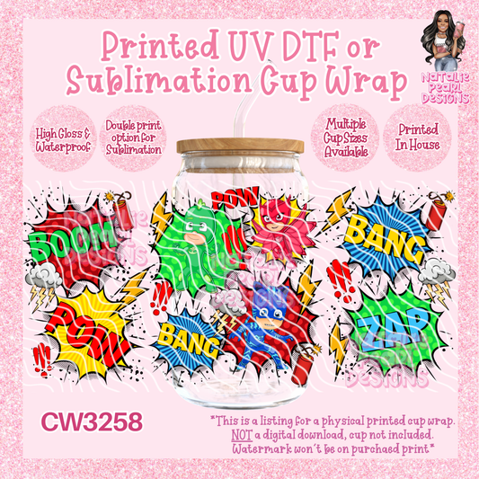 CW3258 UV DTF/SUB Cup Wraps