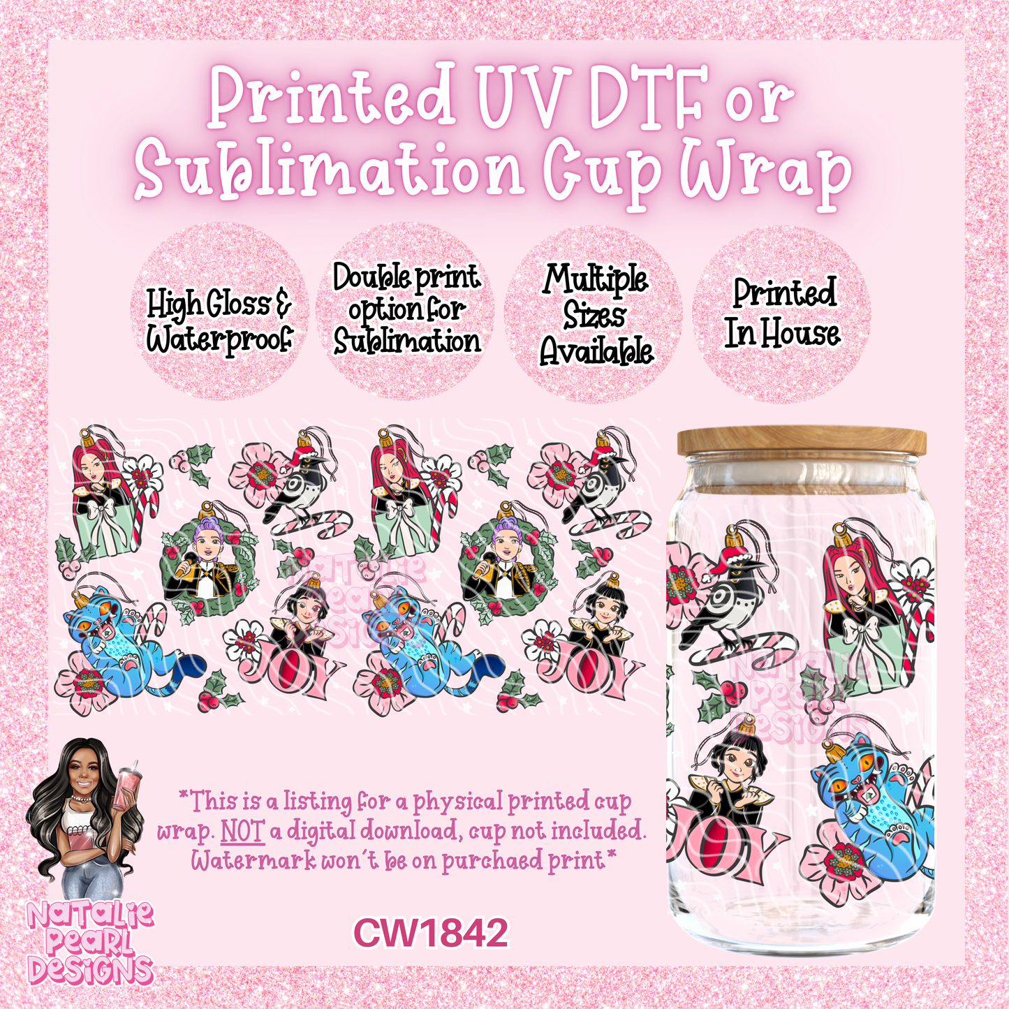 CW1842 UV DTF/SUB Cup Wraps