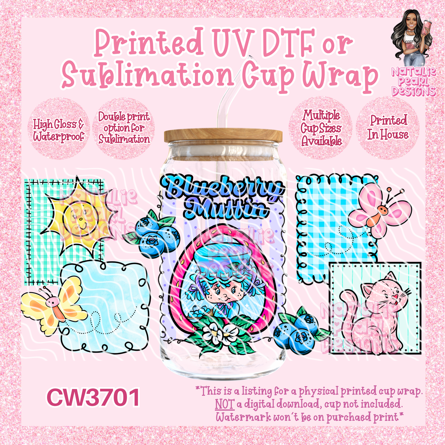 CW3701 UV DTF/SUB Cup Wraps