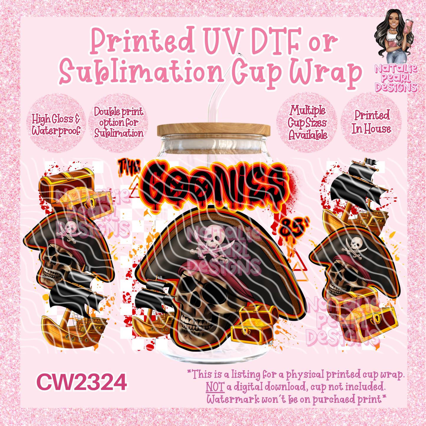 CW2324 UV DTF/SUB Cup Wraps
