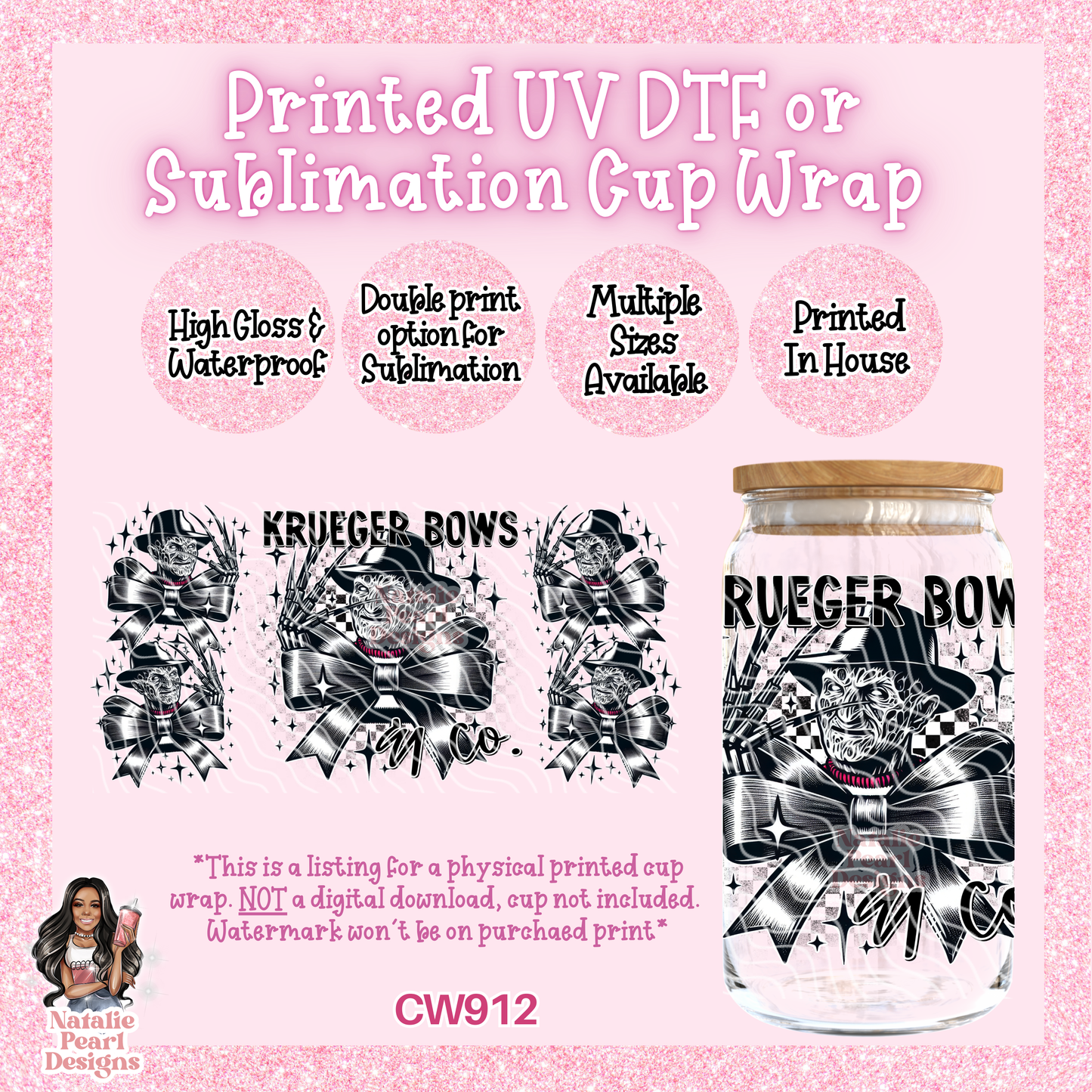 CW912 UV DTF/SUB Cup Wrap