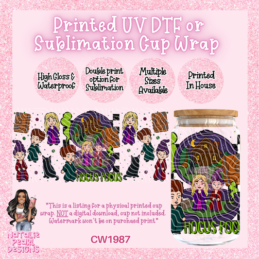 CW1987 UV DTF/SUB Cup Wraps