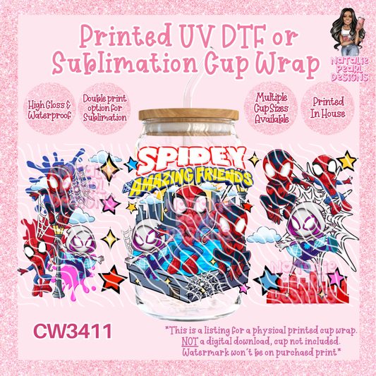 CW3411 UV DTF/SUB Cup Wraps