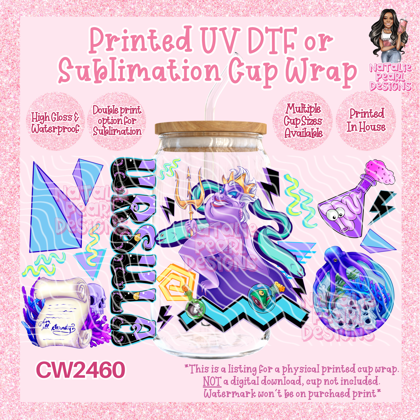 CW2460 UV DTF/SUB Cup Wraps