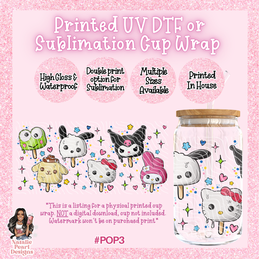 POP3 UV DTF/SUB Cup Wrap