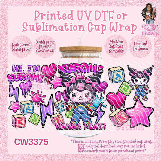 CW3375 UV DTF/SUB Cup Wraps