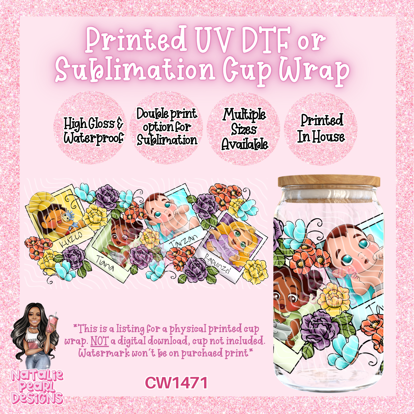 CW1471 UV DTF/SUB Cup Wrap