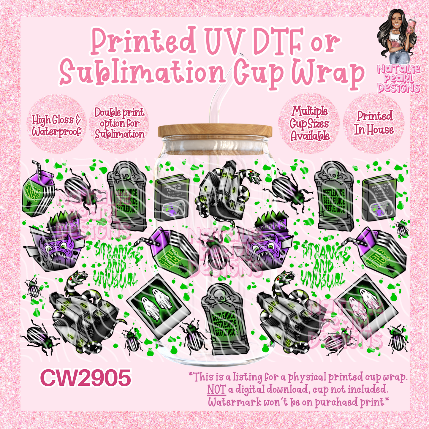 CW2905 UV DTF/SUB Cup Wraps