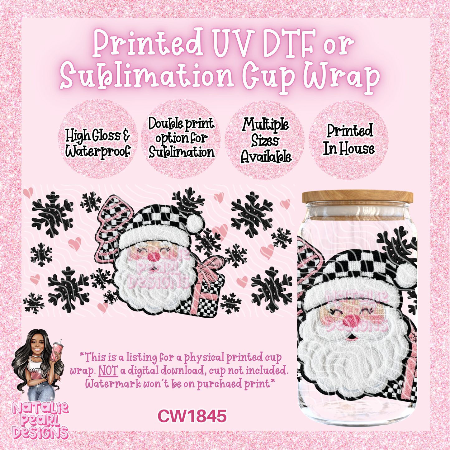 CW1845 UV DTF/SUB Cup Wraps