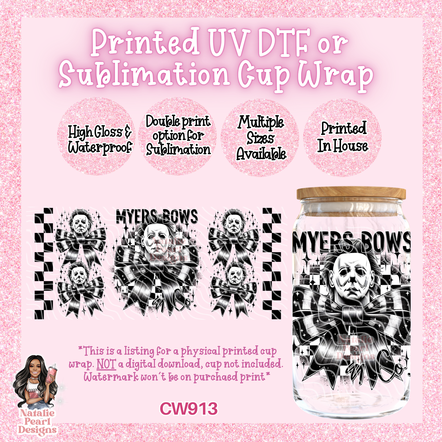 CW913 UV DTF/SUB Cup Wrap