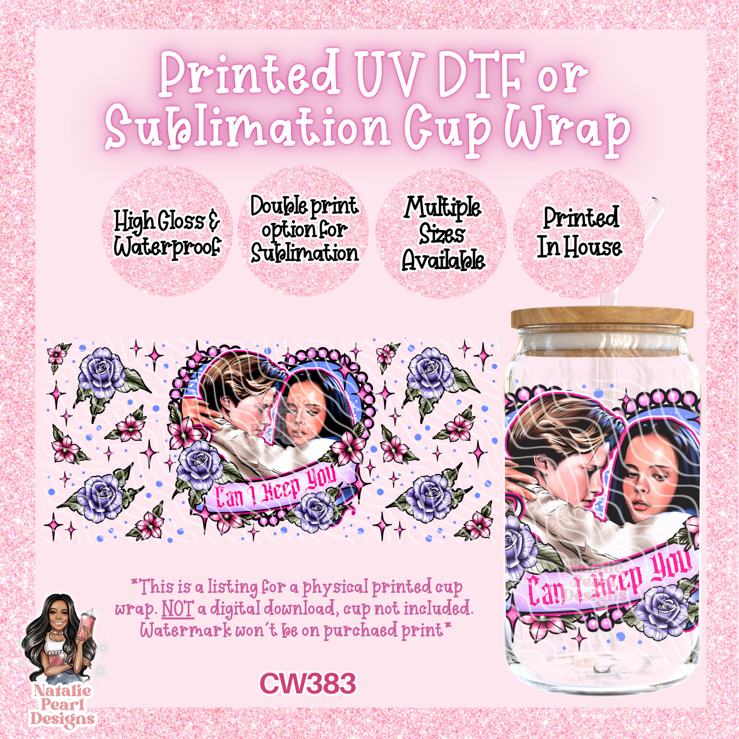 CW383 UV DTF/SUB Cup Wrap