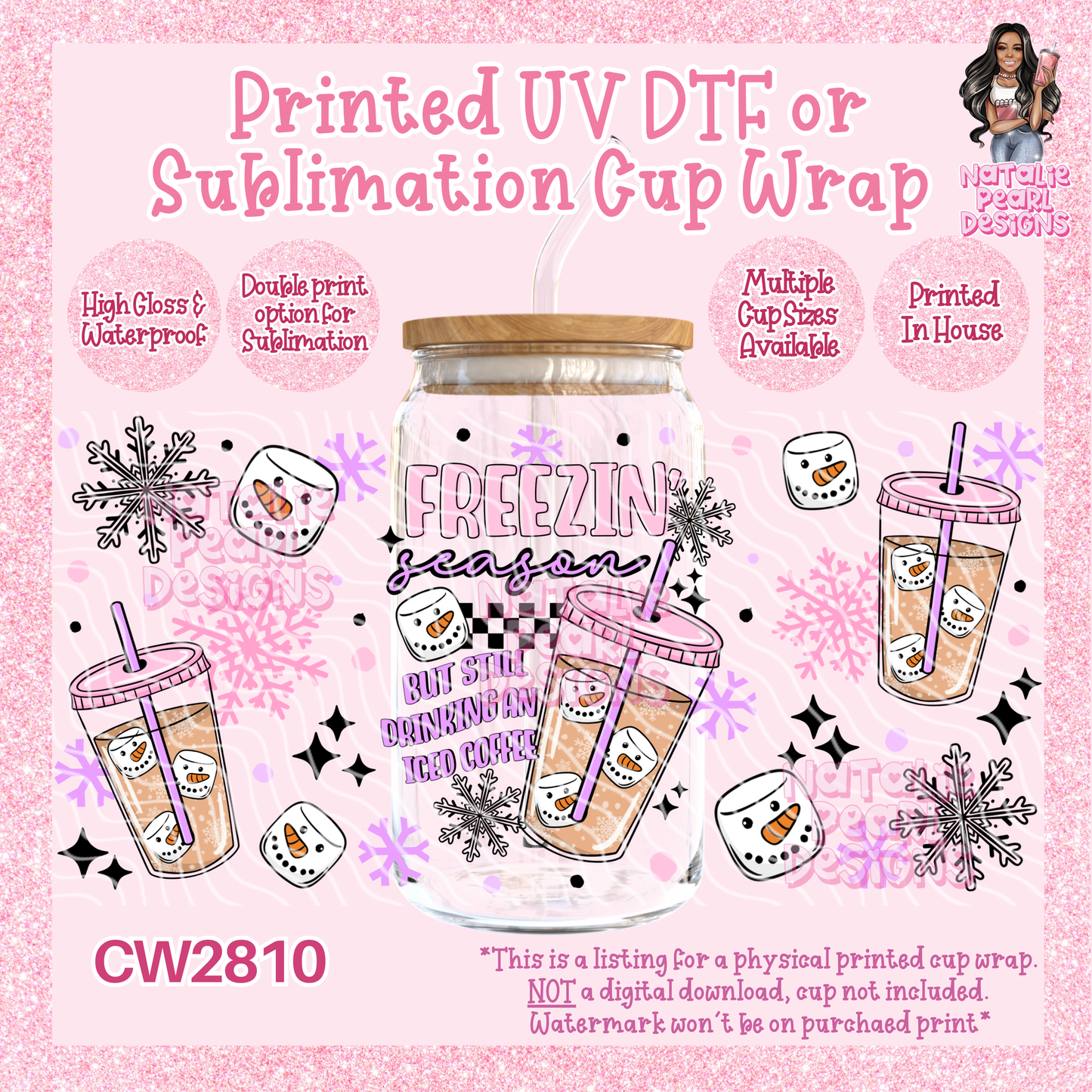 CW2810 UV DTF/SUB Cup Wraps