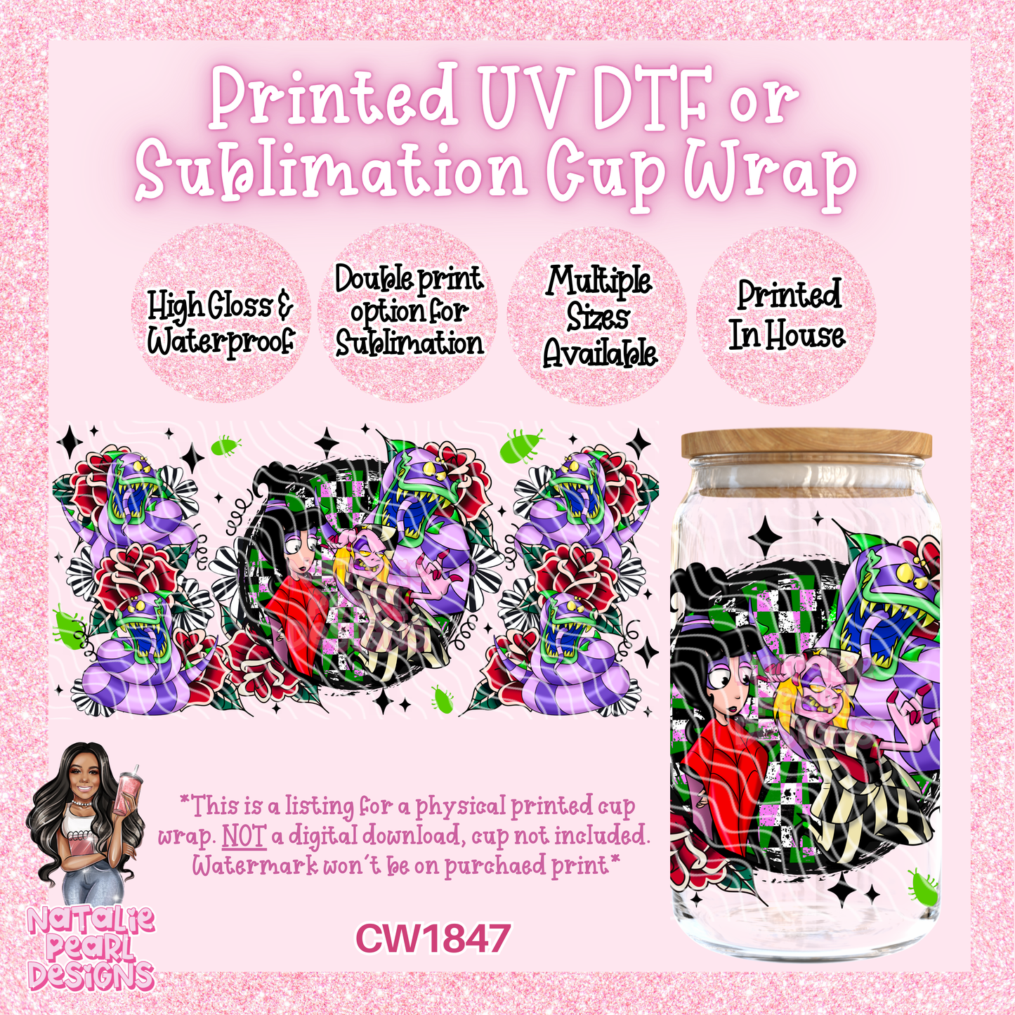 CW1847 UV DTF/SUB Cup Wraps