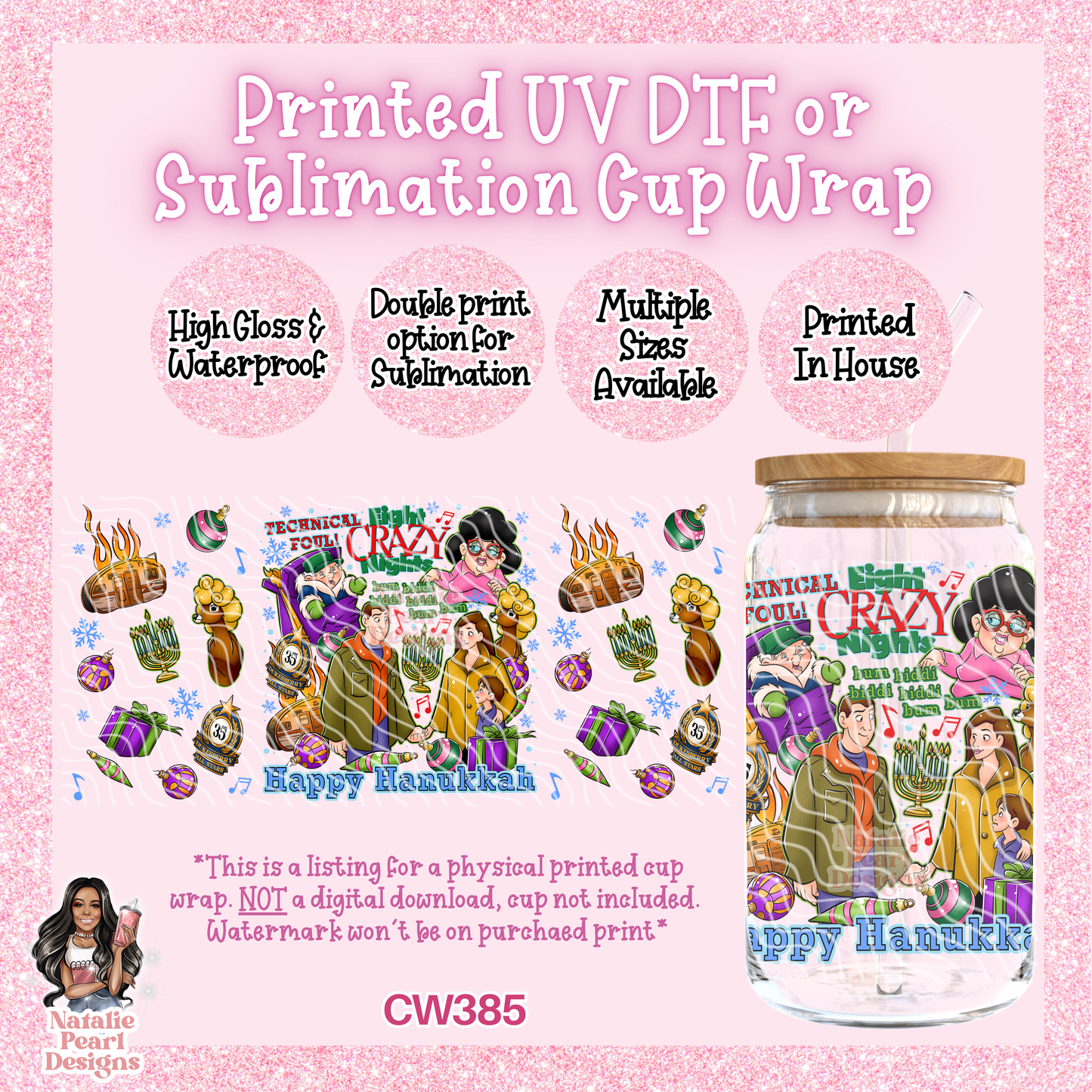 CW385 UV DTF/SUB Cup Wrap