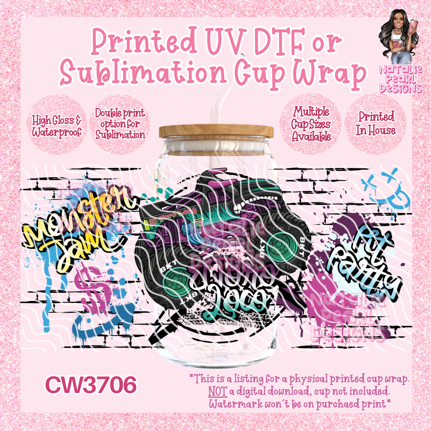 CW3706 UV DTF/SUB Cup Wraps