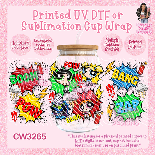 CW3265 UV DTF/SUB Cup Wraps